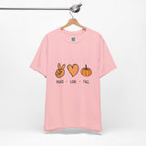Peace, Love & Pumpkins Tee – Fall Vibes Only