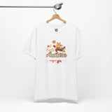 Hello Autumn T-Shirt – Cozy Fall Shirt with Books, Coffee & Leaves for Autumn Lovers