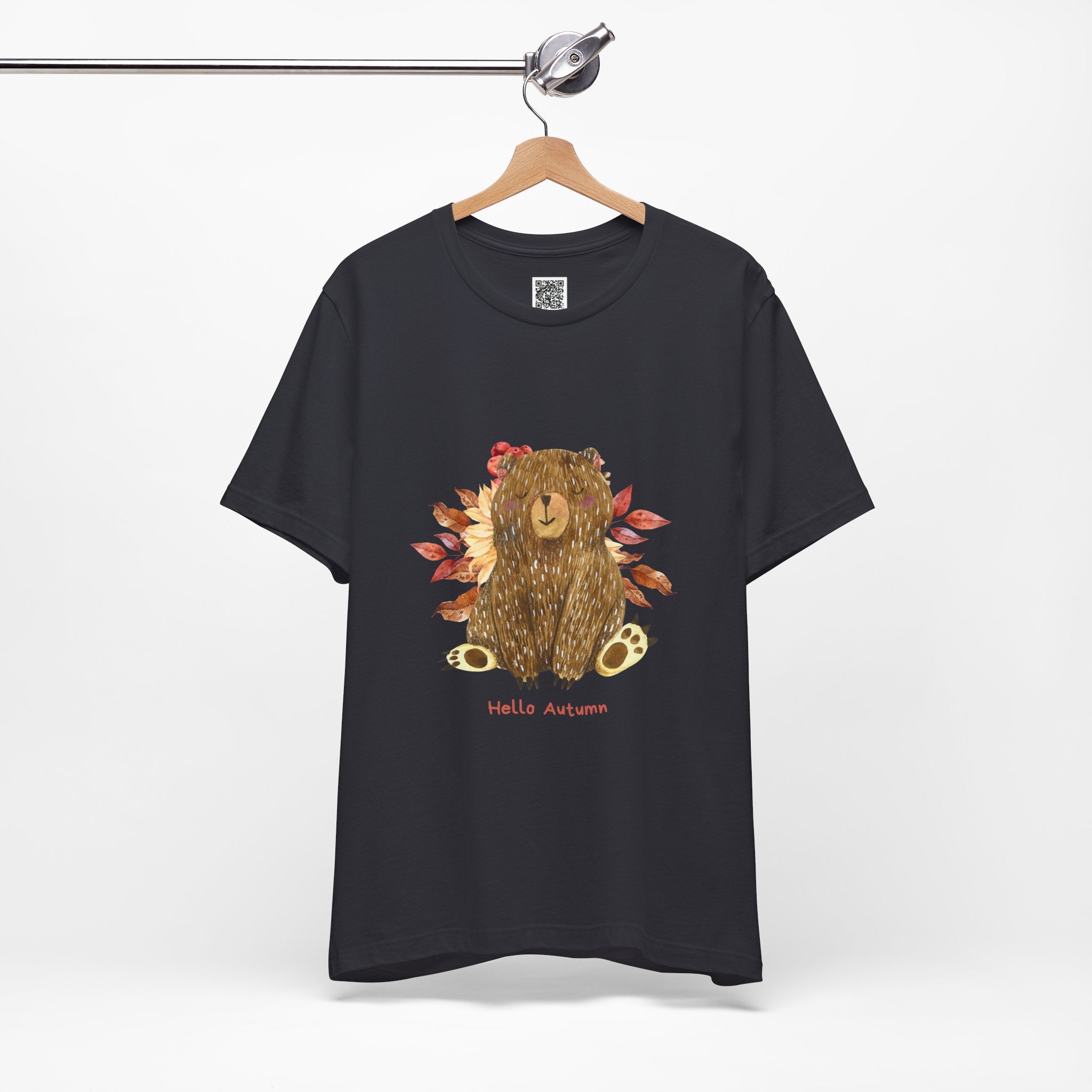Hello Autumn Bear Tee – Cozy Vibes & Woodland Whimsy
