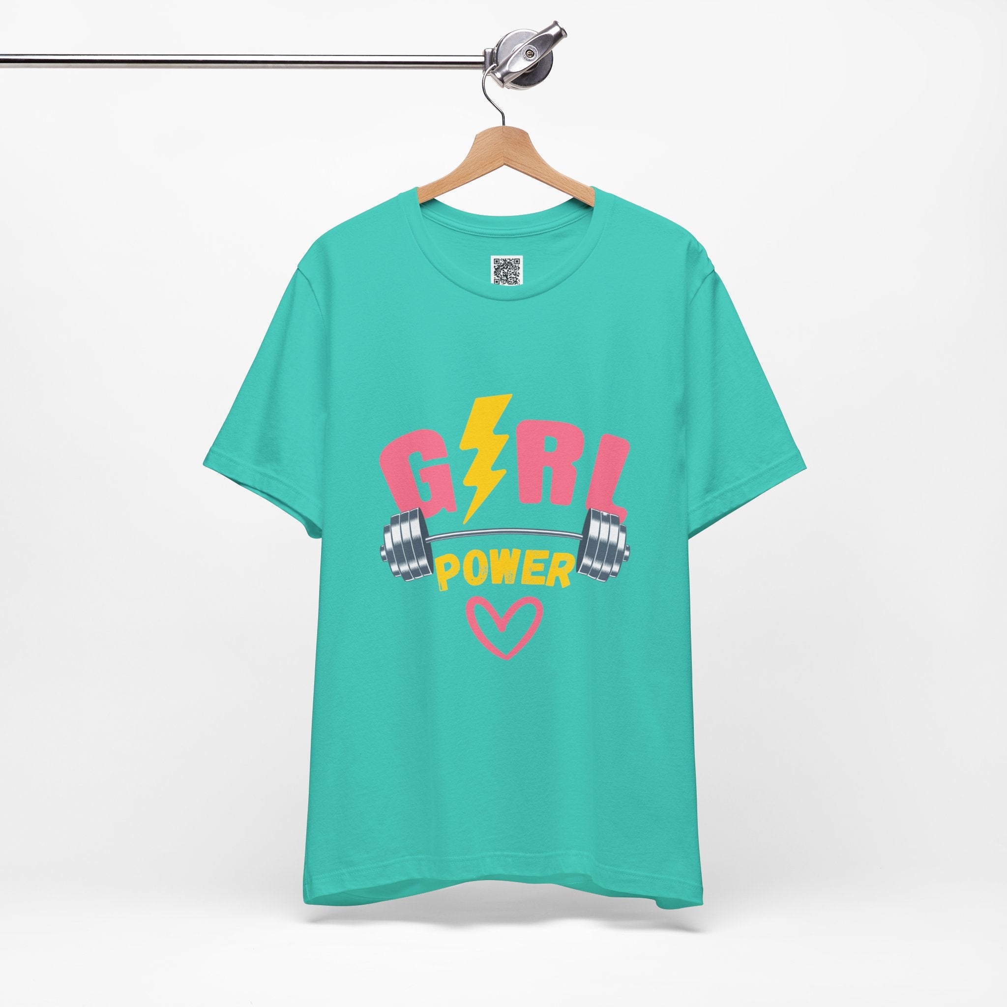 Girl Power Barbell Tee – Strong, Stylish, and Unstoppable