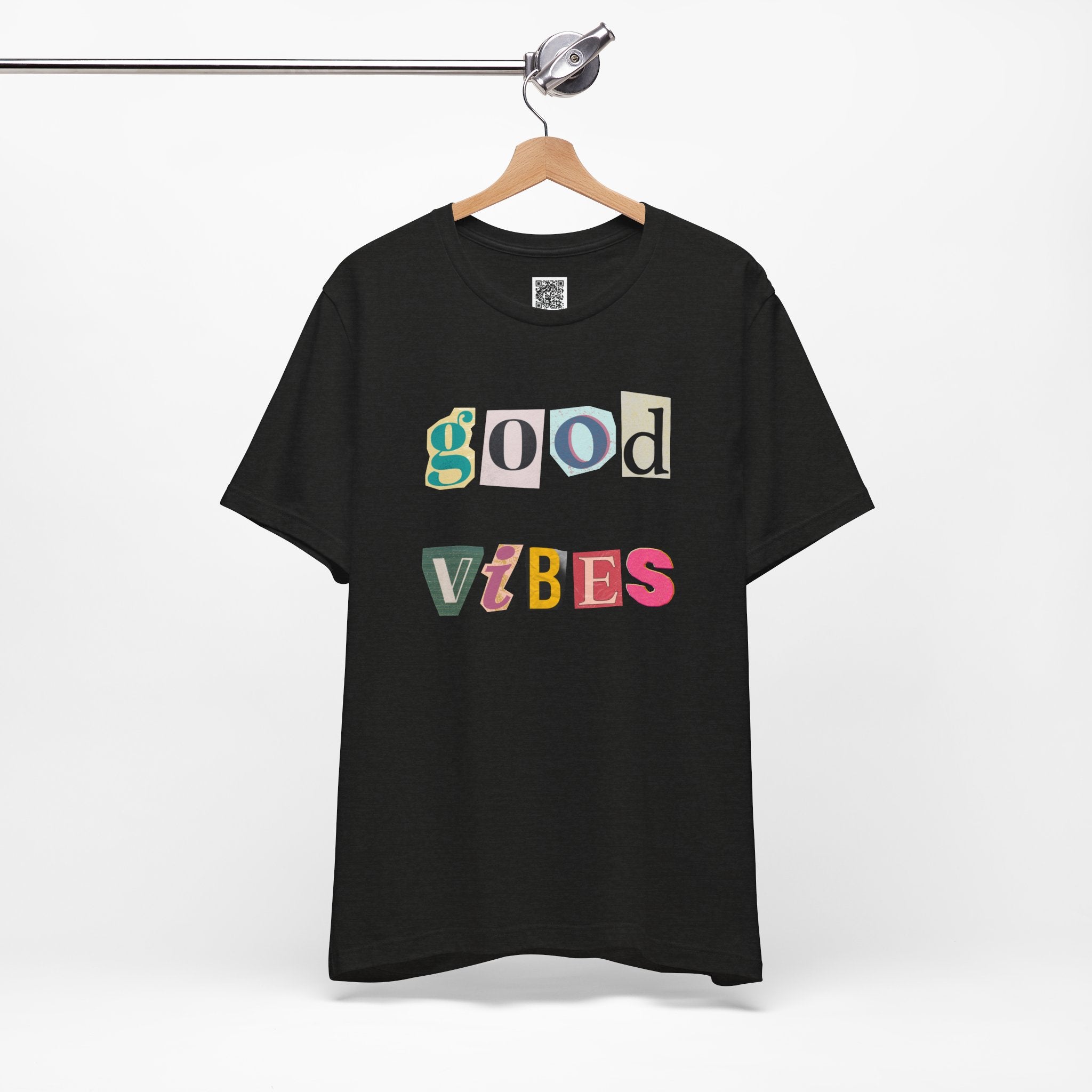 Good Vibes T-Shirt – Retro Collage Style Positive Energy Tee for Everyday Uplift