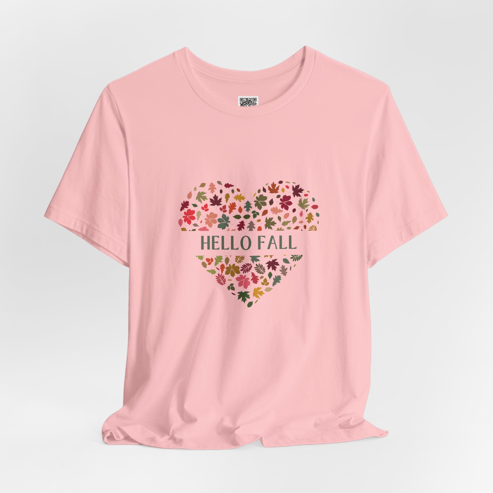 Hello Fall Leaf Heart Tee – Cozy Colors, Crisp Vibes