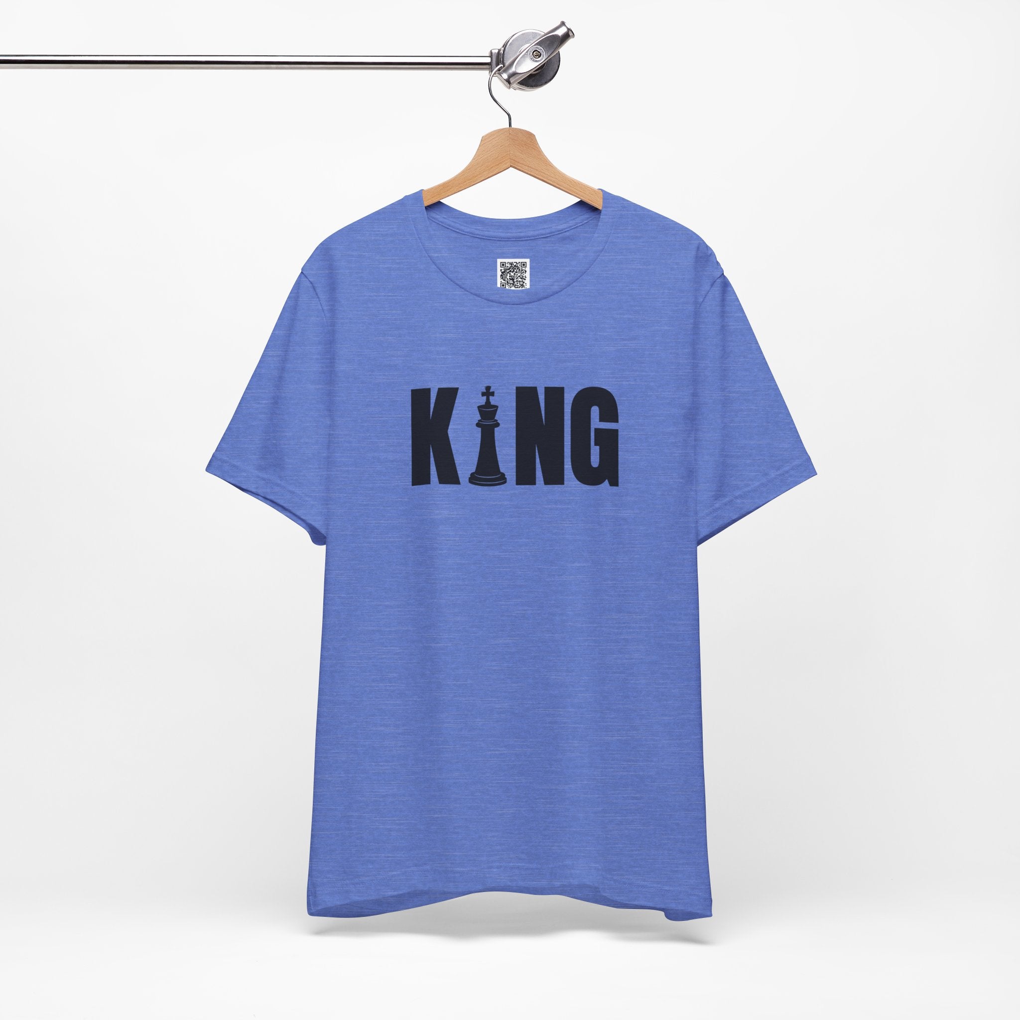 KING Chess Piece T-Shirt – Bold Minimalist Graphic for Chess Lovers & Power Players