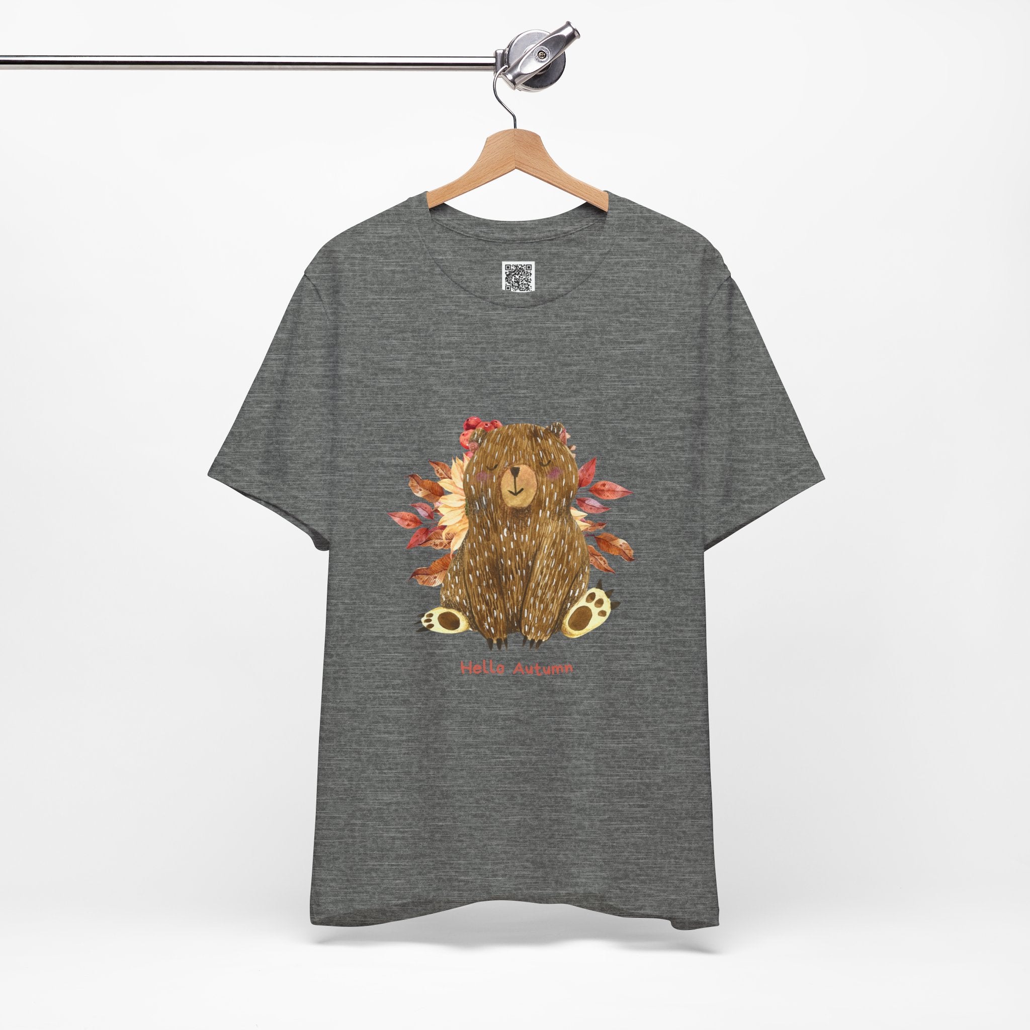 Hello Autumn Bear Tee – Cozy Vibes & Woodland Whimsy