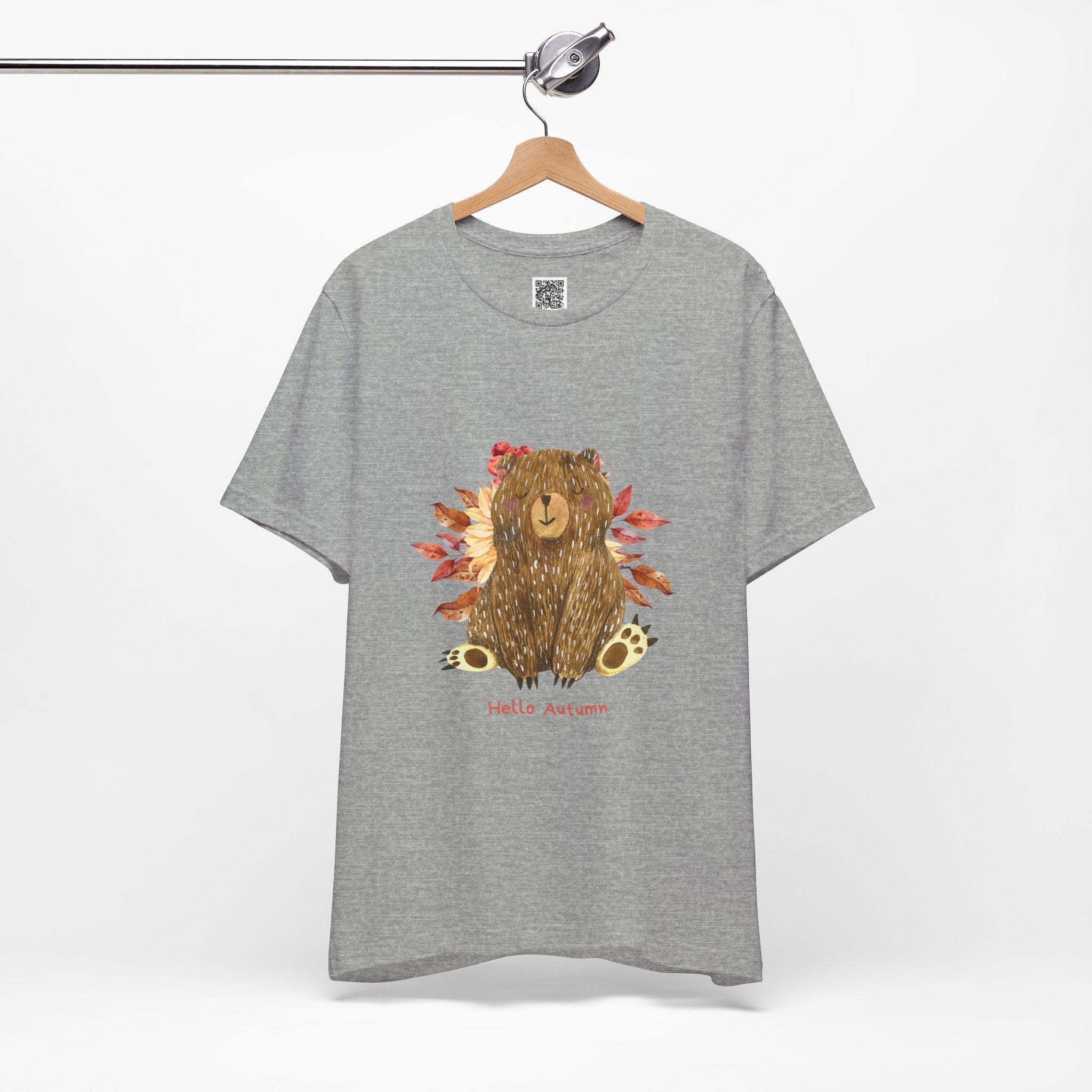 Hello Autumn Bear Tee – Cozy Vibes & Woodland Whimsy