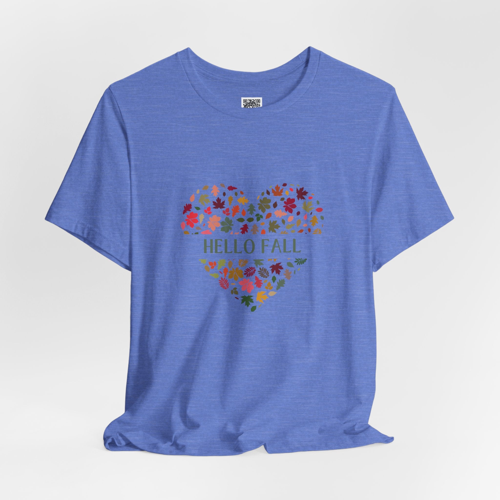 Hello Fall Leaf Heart Tee – Cozy Colors, Crisp Vibes