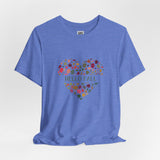 Hello Fall Leaf Heart Tee – Cozy Colors, Crisp Vibes