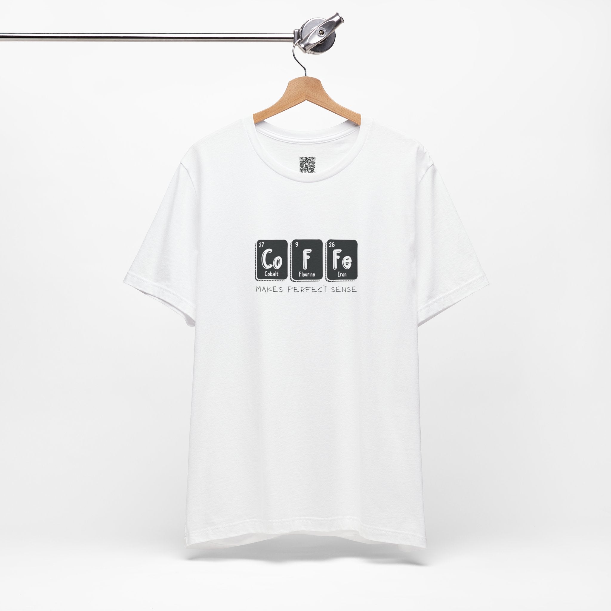 Caffeine Chemistry T-Shirt – Coffee Periodic Table Design for Science Nerds & Java Addicts