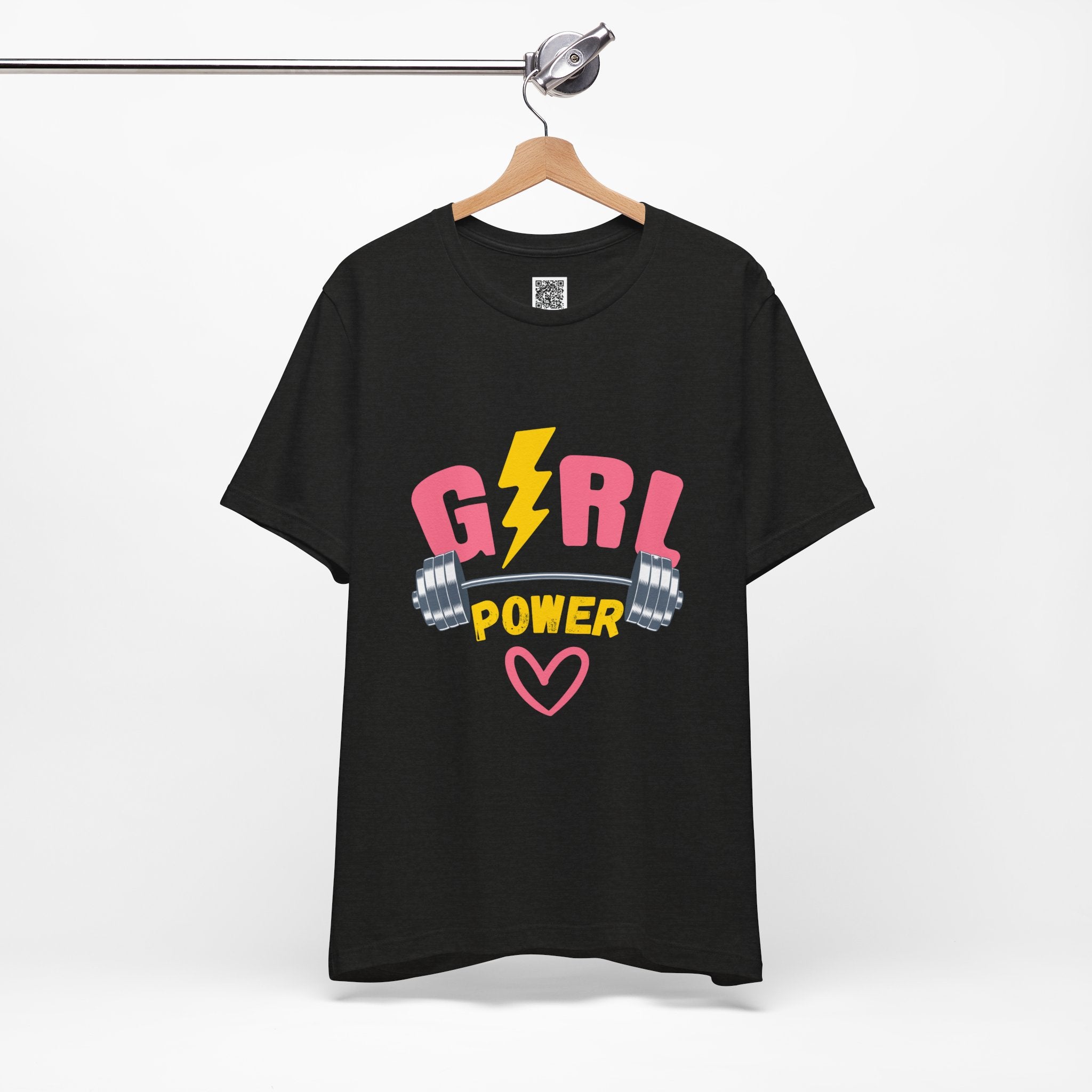 Girl Power Barbell Tee – Strong, Stylish, and Unstoppable