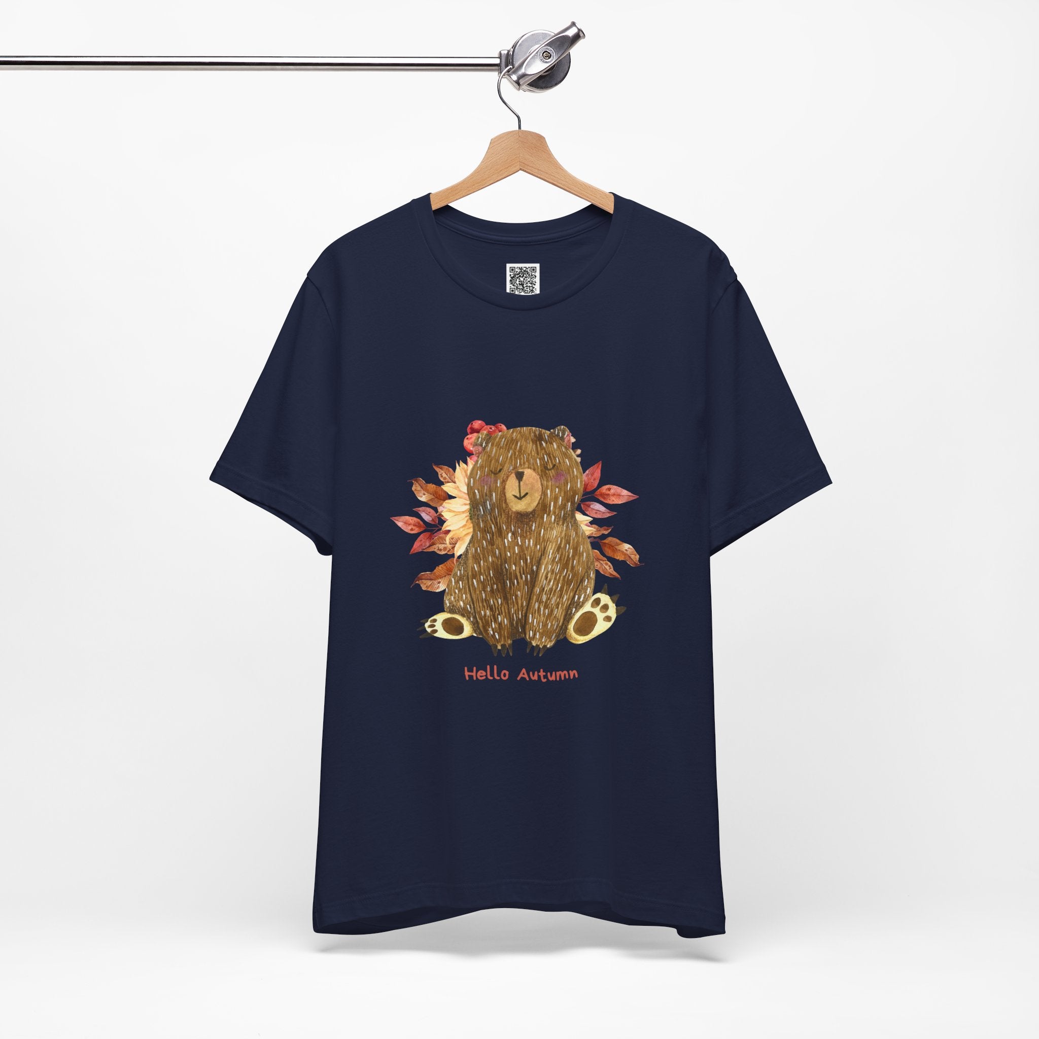 Hello Autumn Bear Tee – Cozy Vibes & Woodland Whimsy