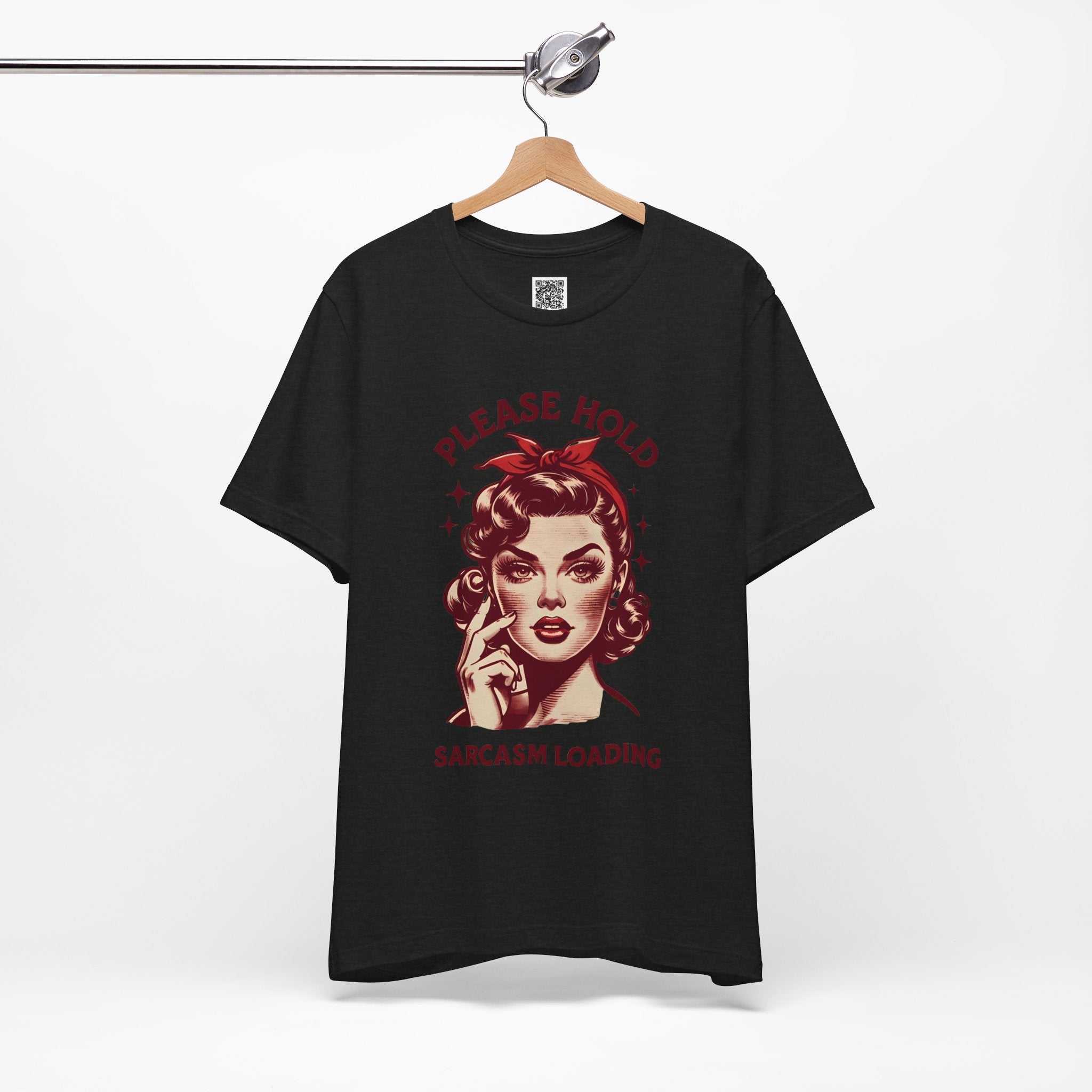 Please Hold… Sarcasm Loading – Retro Attitude Design