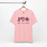 Peace, Love & Freedom – USA Patriotic Sunflower Design