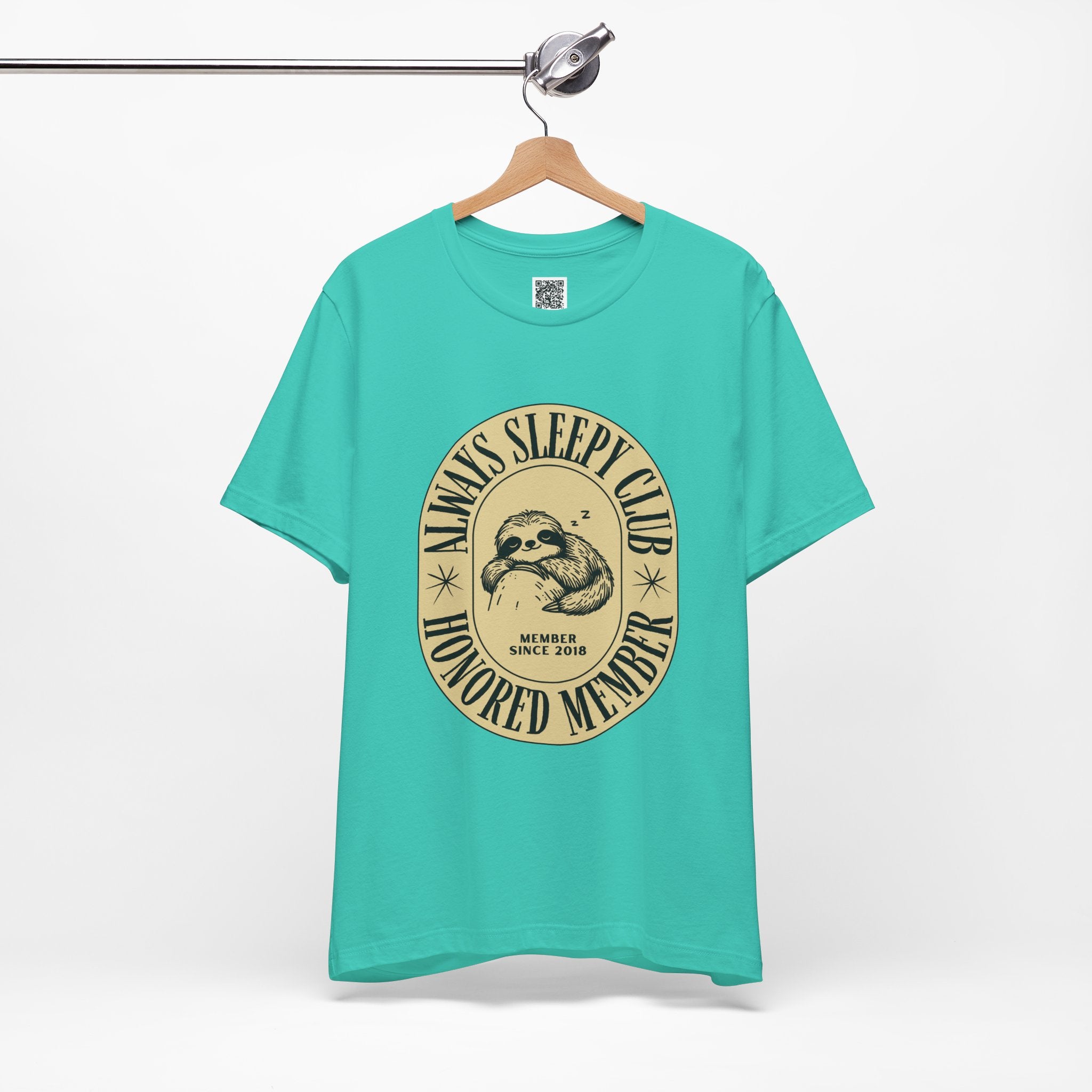 Always Sleepy Club Sloth T-Shirt – Funny Nap Lover Tee for Chill Days & Slow Living Vibes