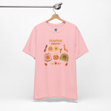 Pumpkin Season T-Shirt – Cozy Fall Graphic Tee with Autumn Sweaters, Latte, and Harvest Icons