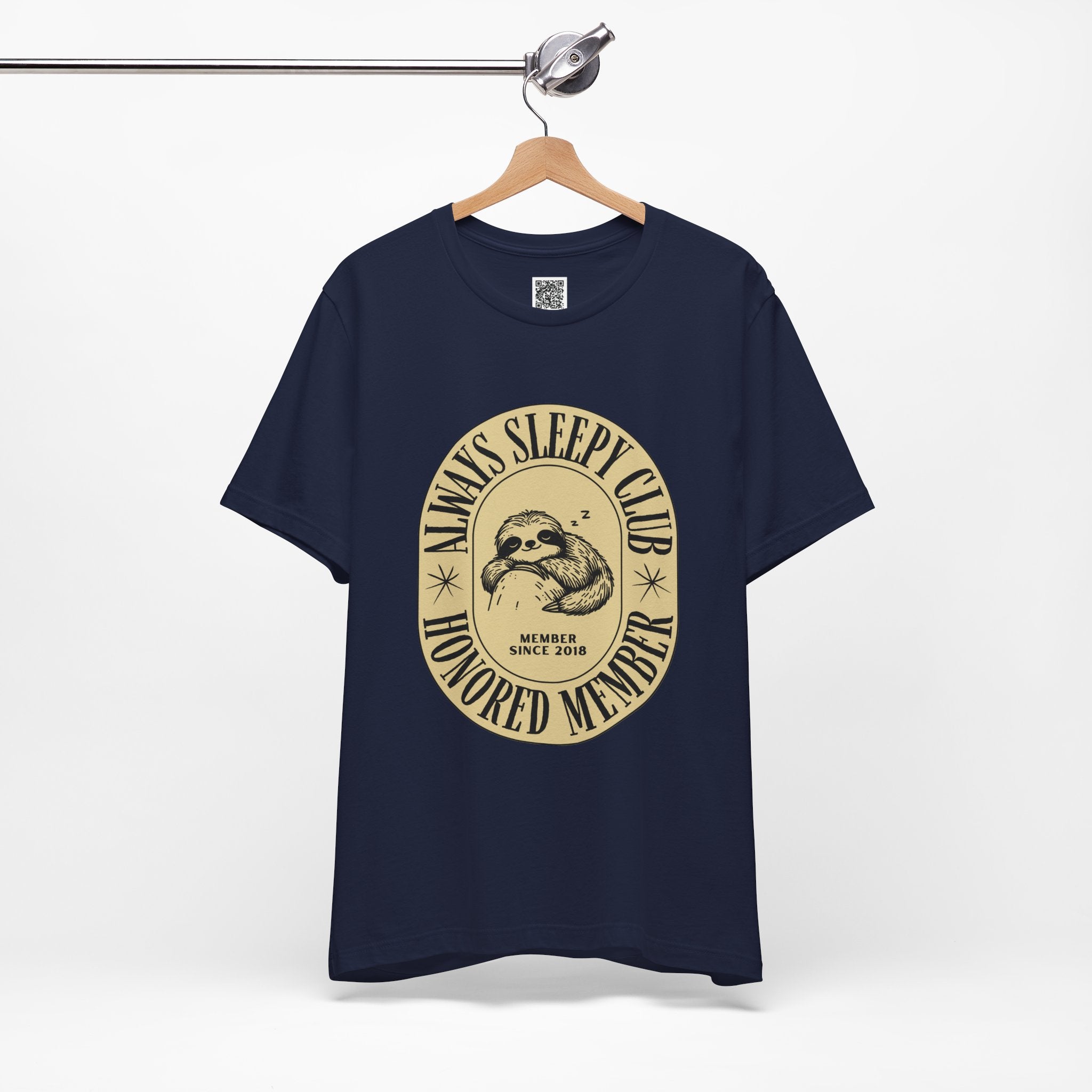 Always Sleepy Club Sloth T-Shirt – Funny Nap Lover Tee for Chill Days & Slow Living Vibes