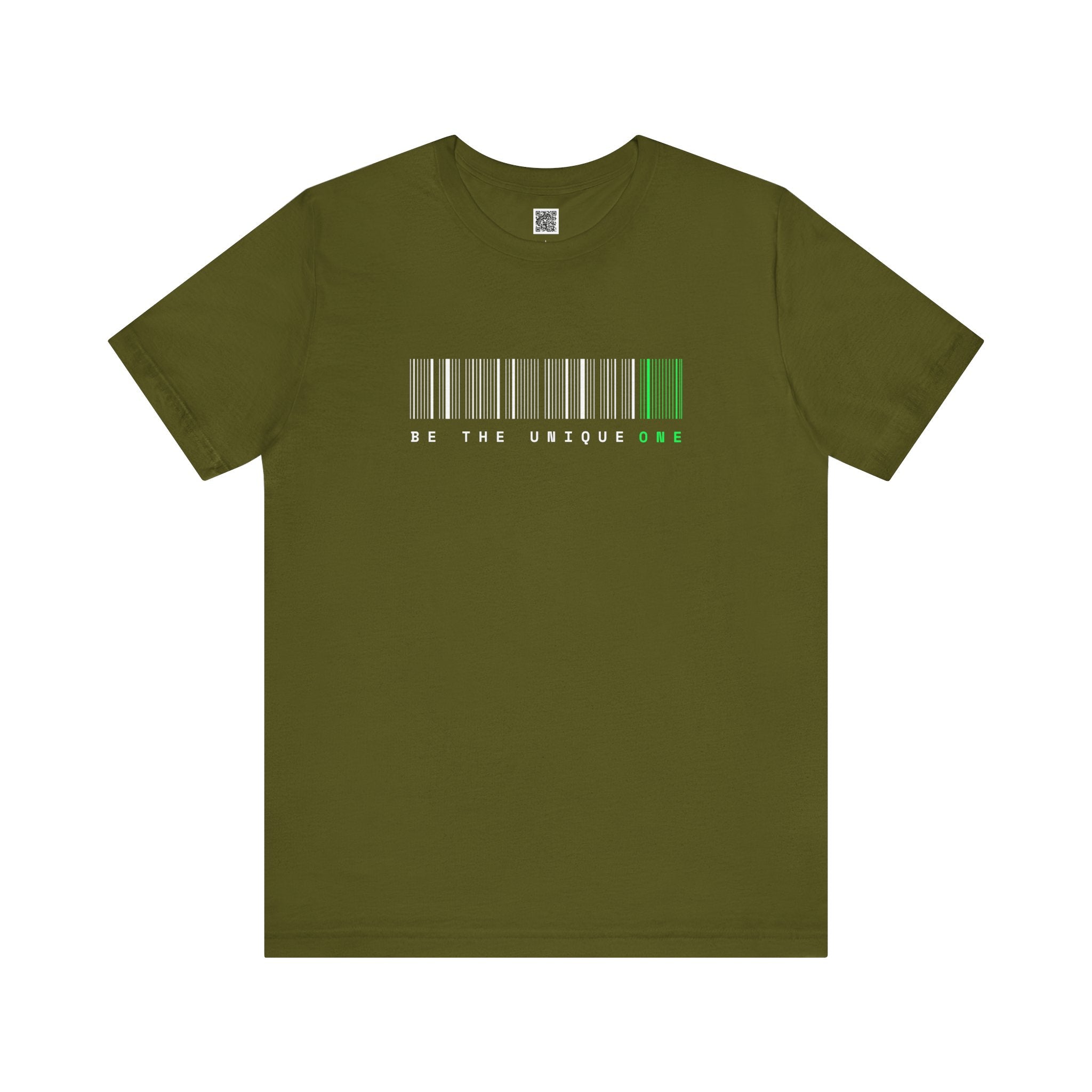 Be The Unique One T-Shirt – Minimalist Barcode Graphic Tee for Free Thinkers & Nonconformists